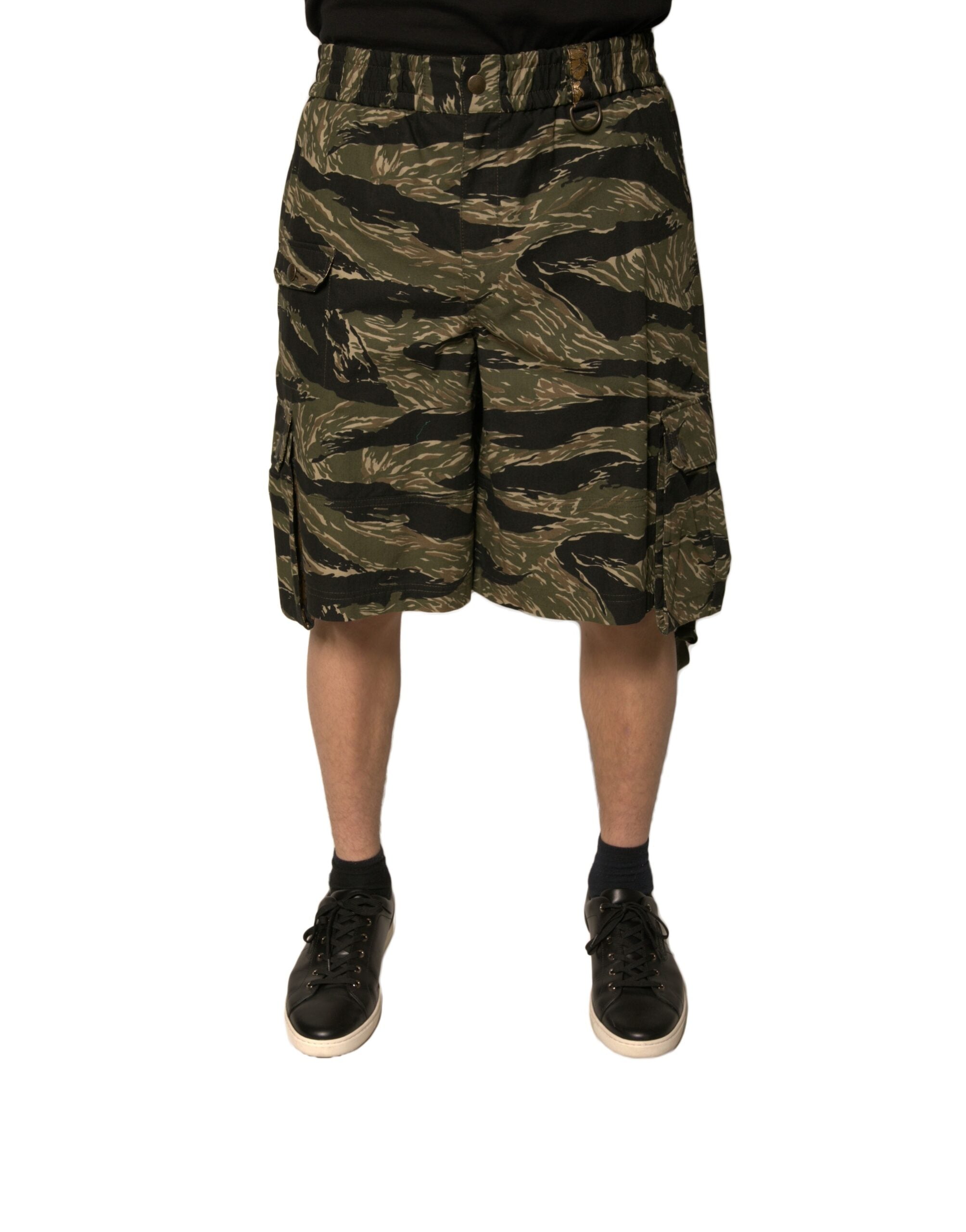 Shorts Dolce & Gabbana noirs et or