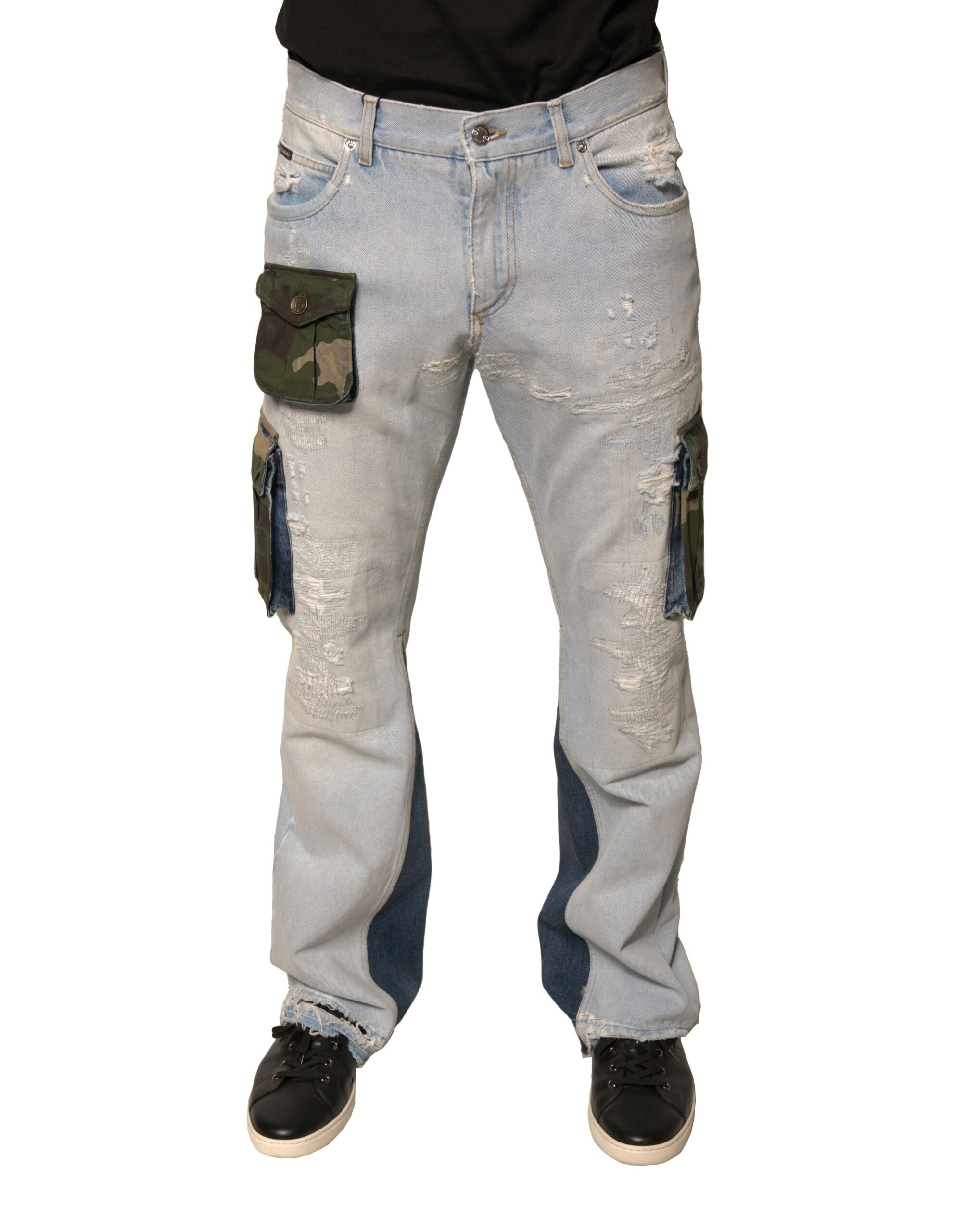 Jean DOLCE & GABBANA cargo bleu clair