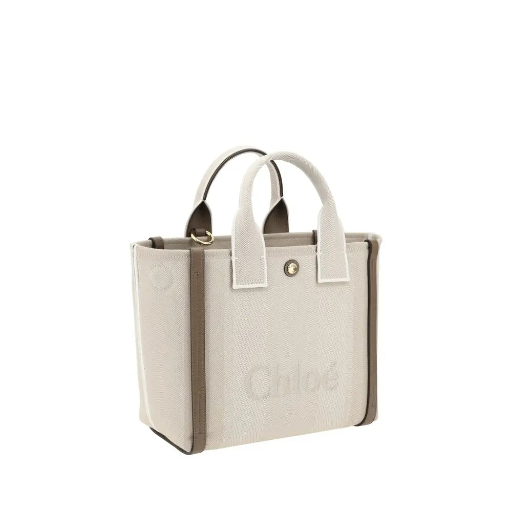Tote bag Chloé Carry beige Chloé
