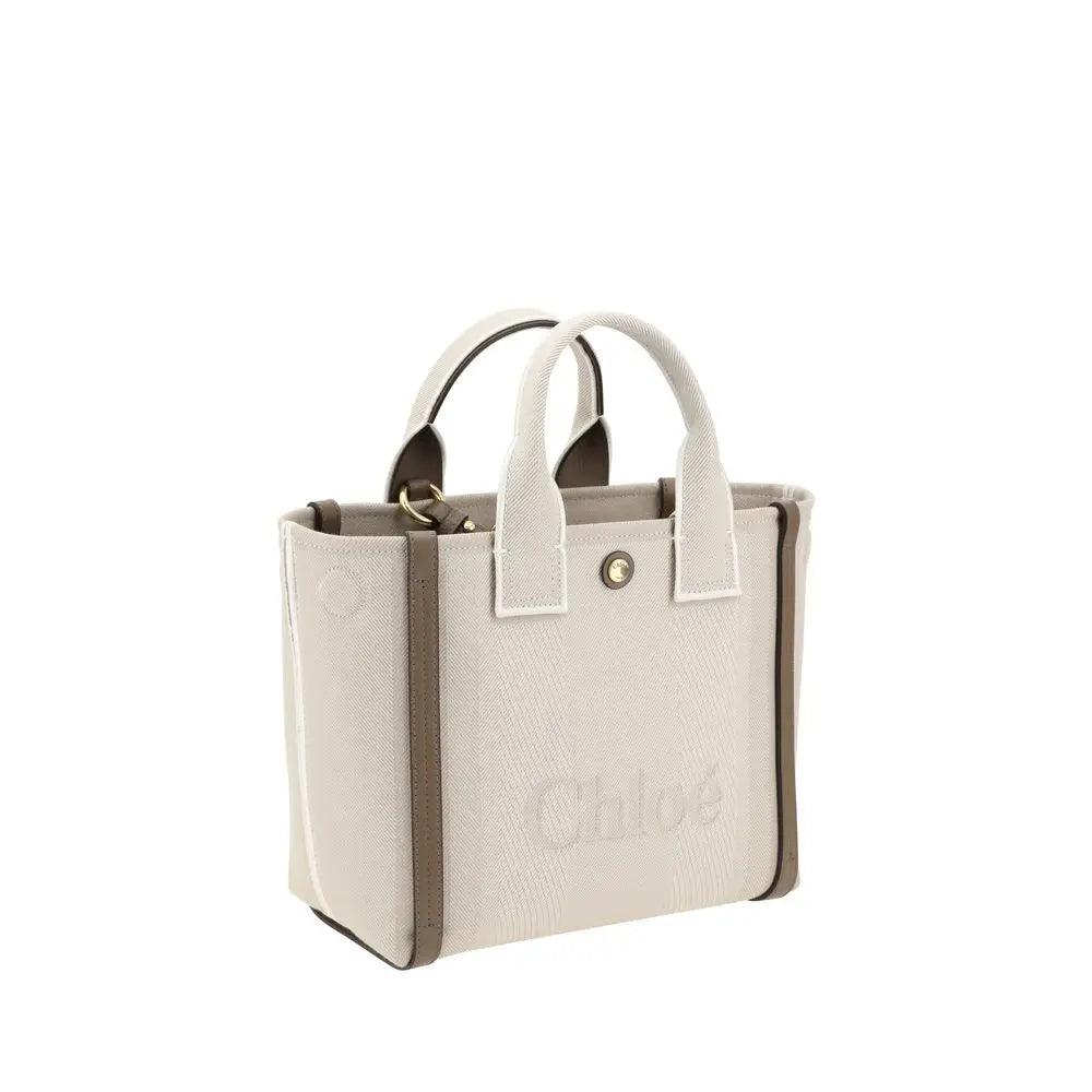 Tote bag Chloé Carry beige Chloé