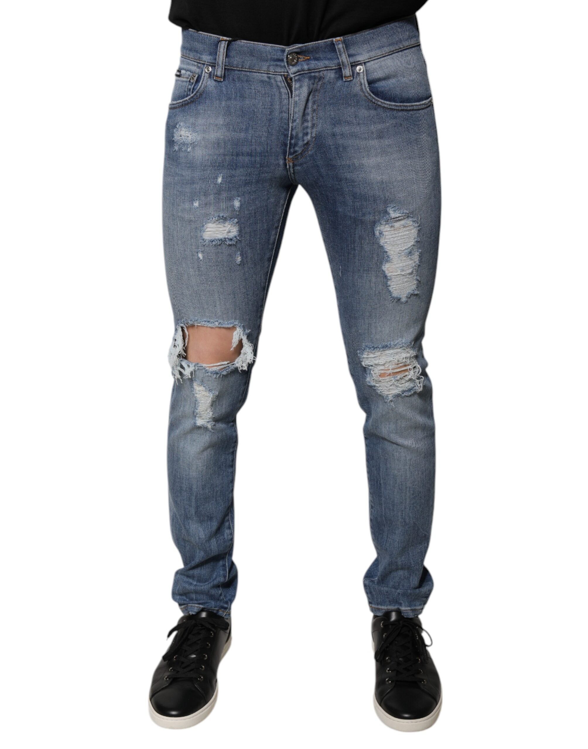 Jeans Dolce & Gabbana tressés bleus