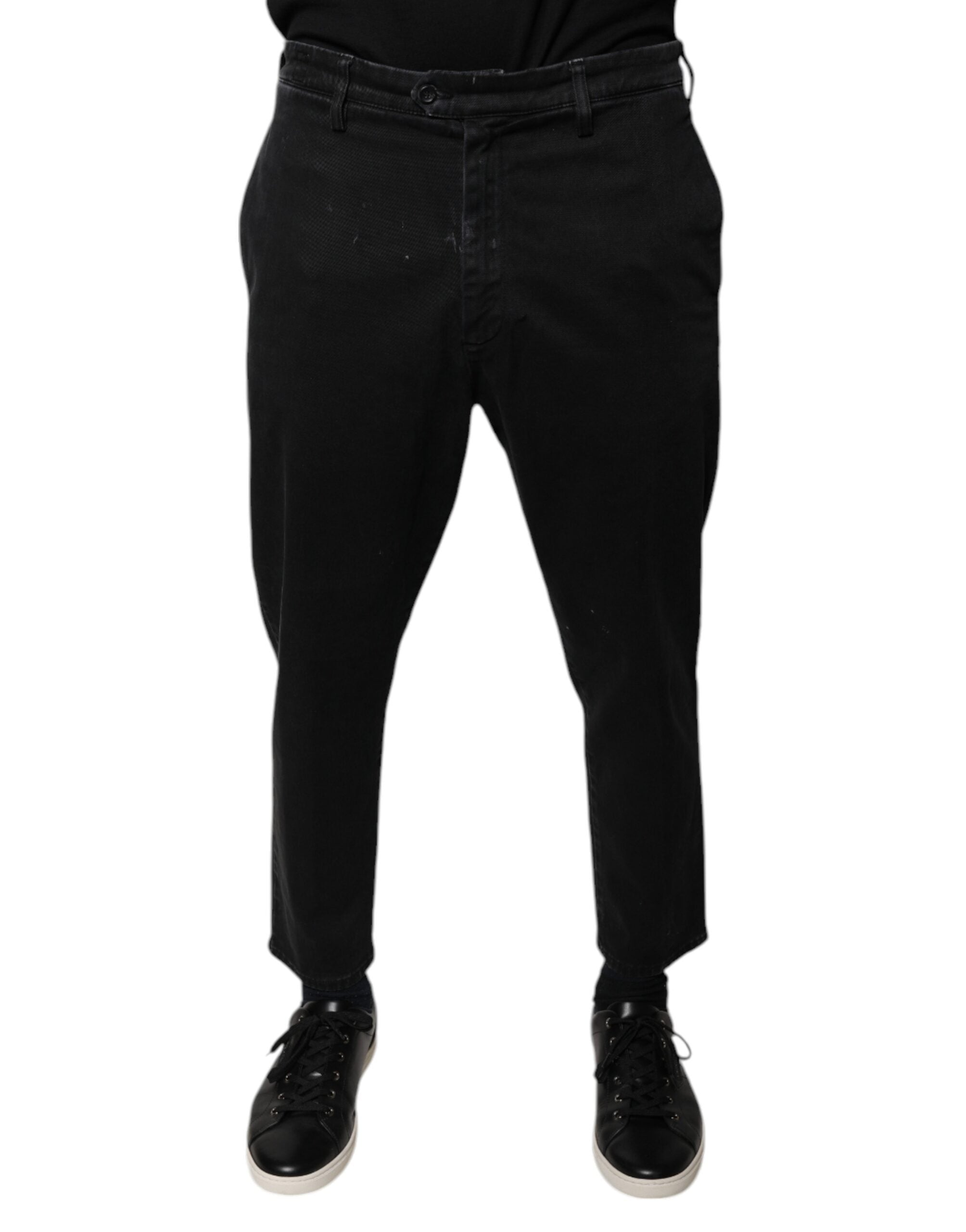 Jeans Don The Fuller cropped noirs