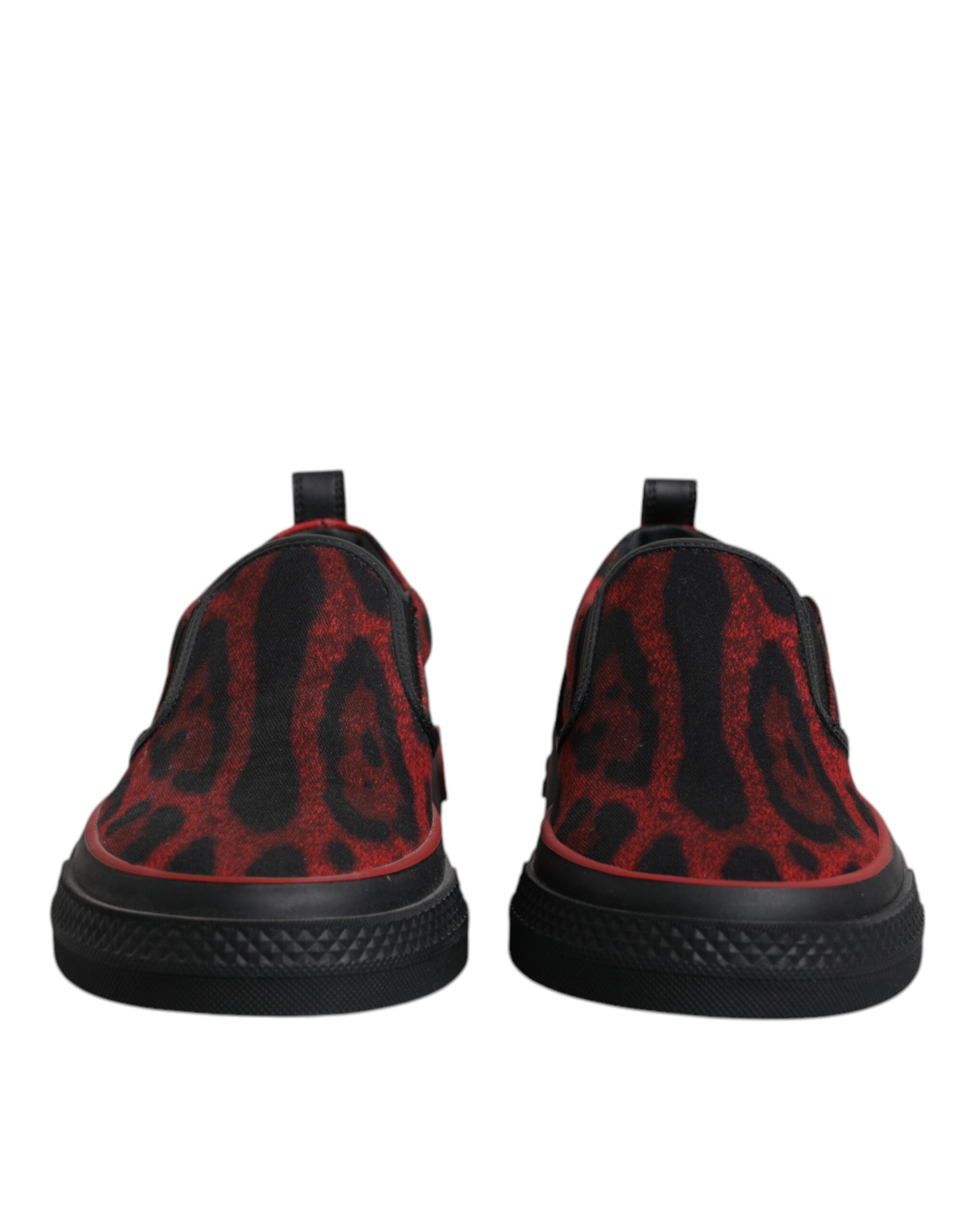 Baskets Dolce & Gabbana léopard rouges et noirs