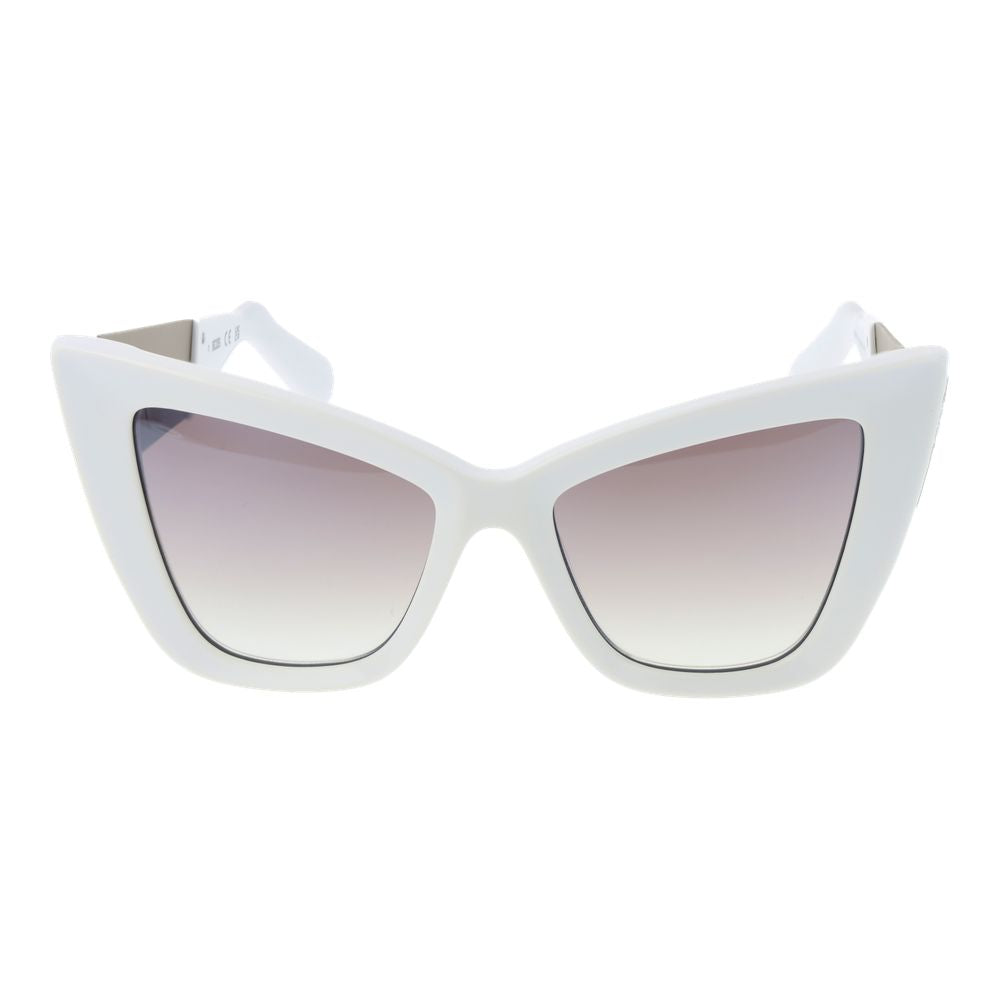 Lunettes de soleil Cat Eye blanches