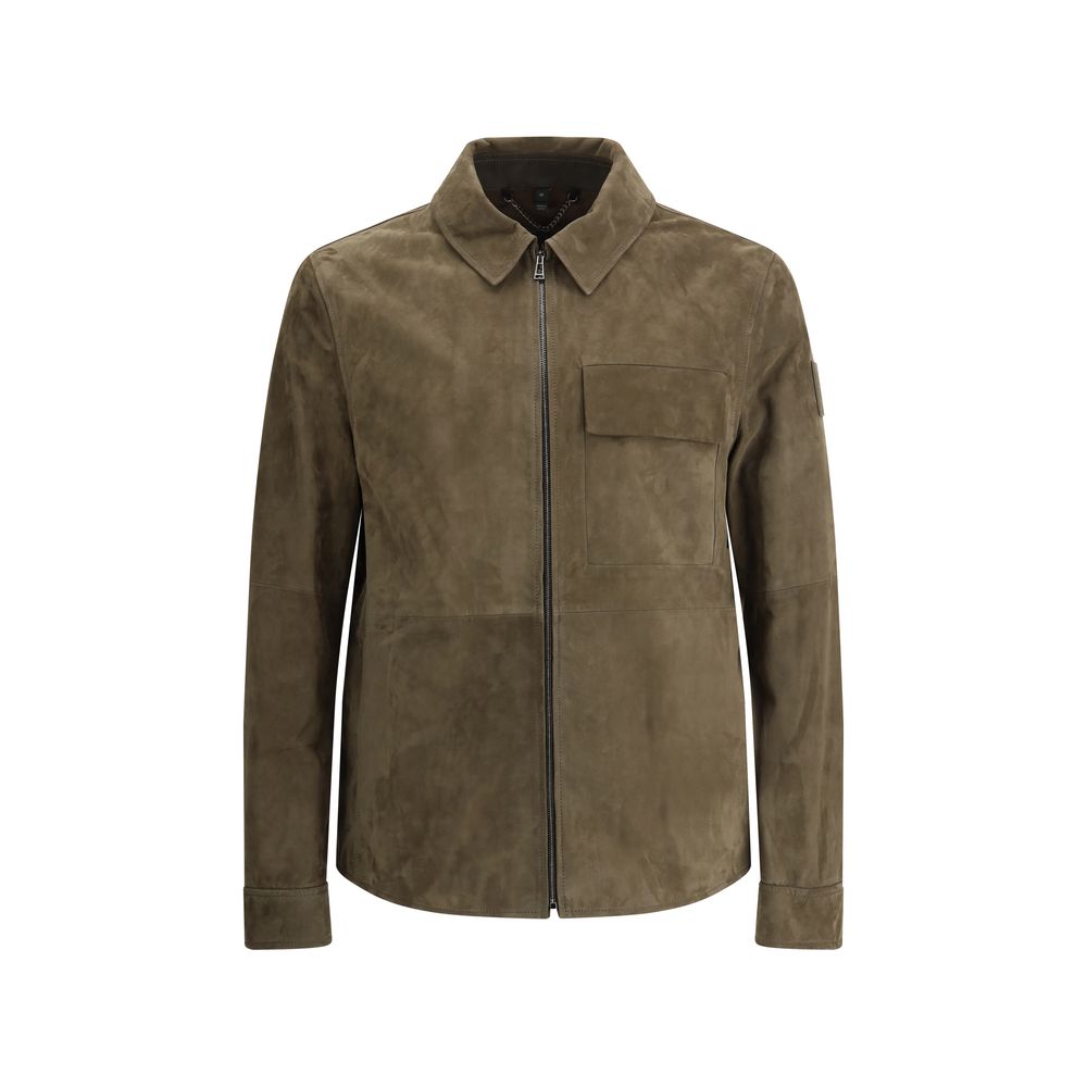 Veste en daim Belstaff grise
