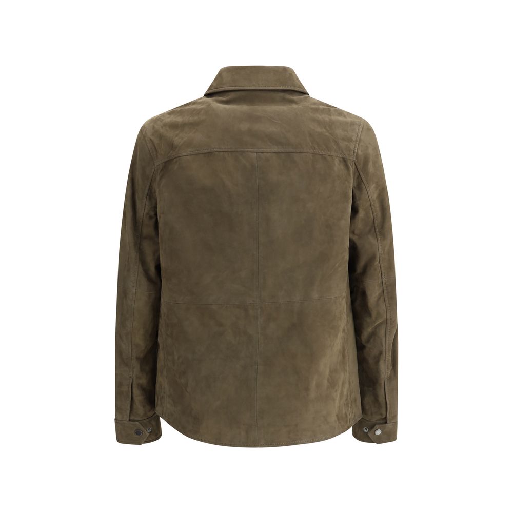 Veste en daim Belstaff grise