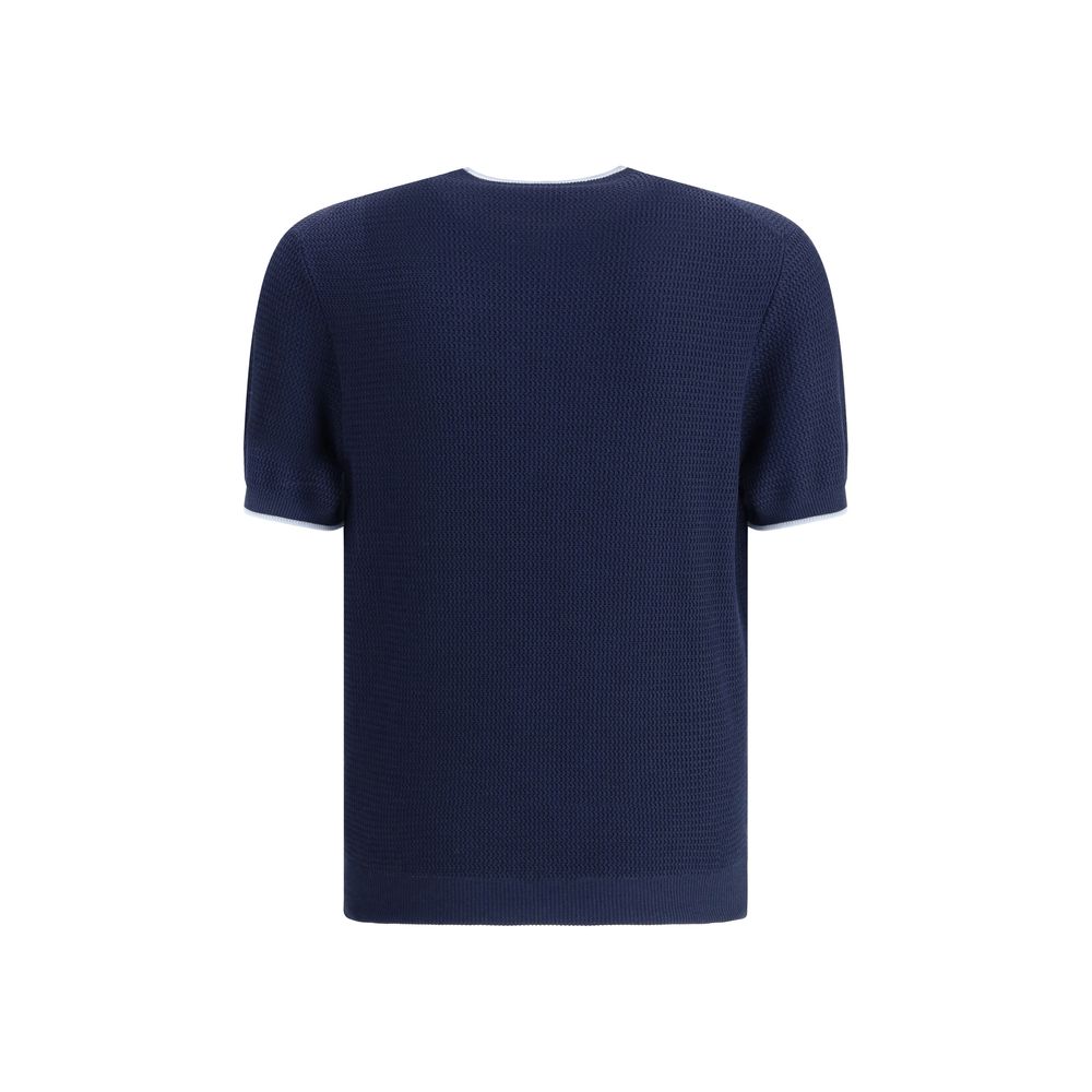Pull Prada à manches courtes noir