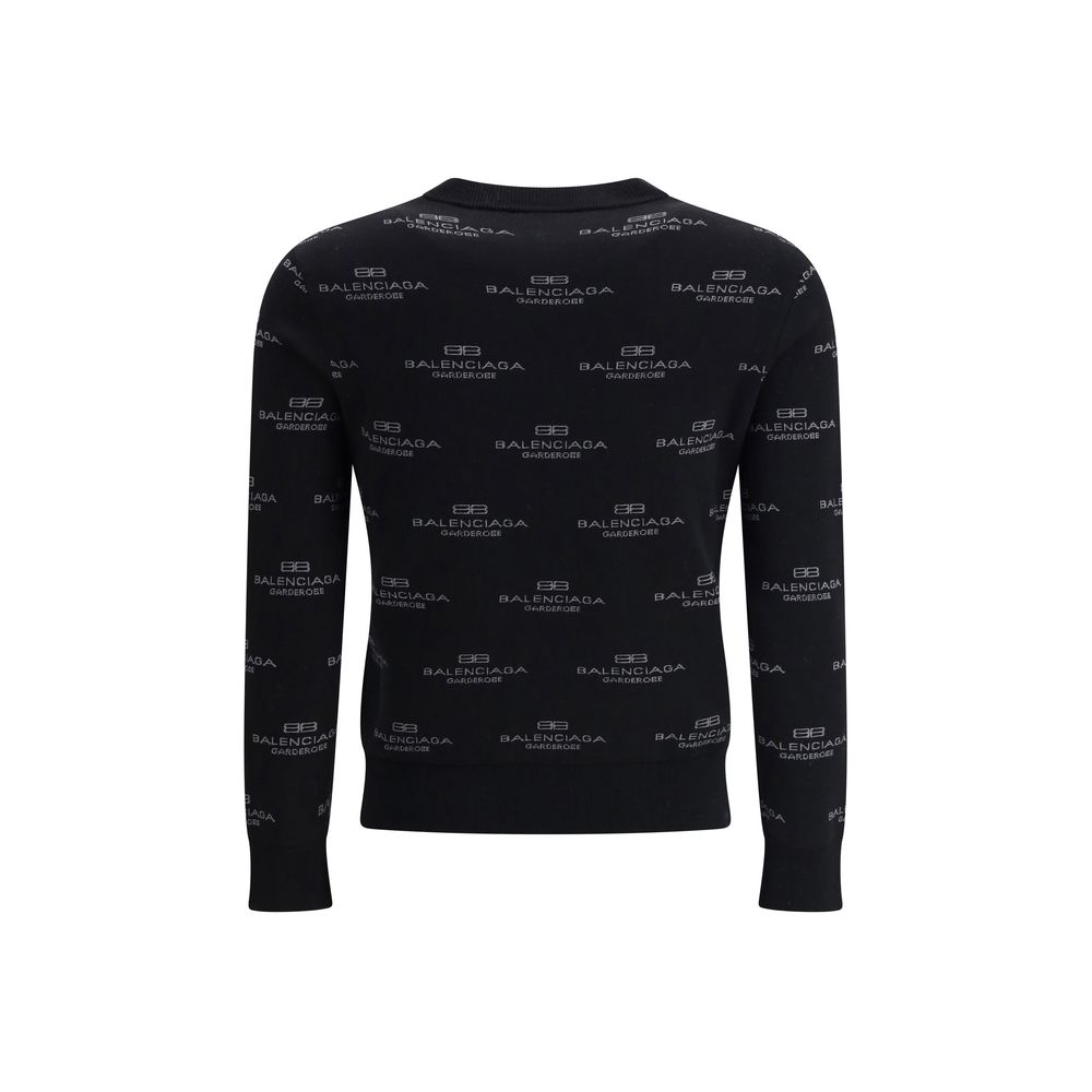 Pull Balenciaga à logo noir