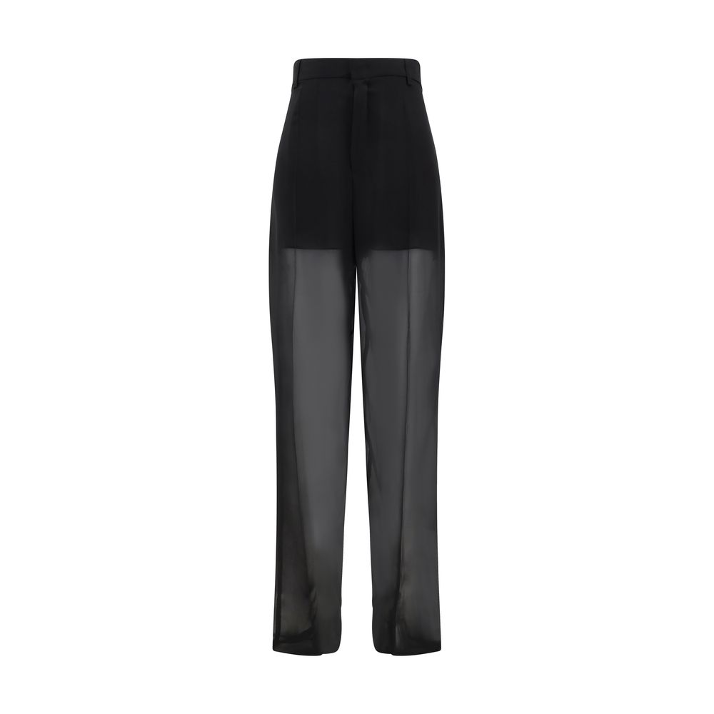 Pantalon Blumarine semi-transparent noir