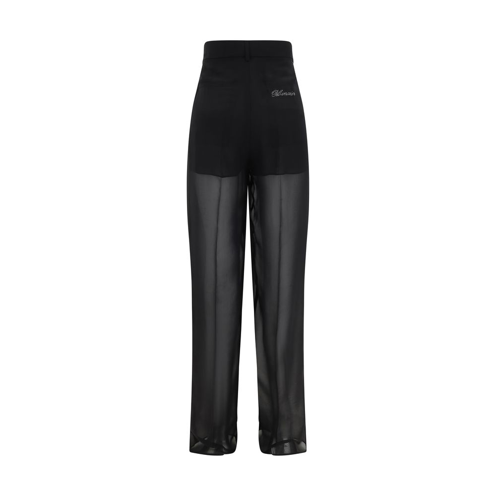 Pantalon Blumarine semi-transparent noir