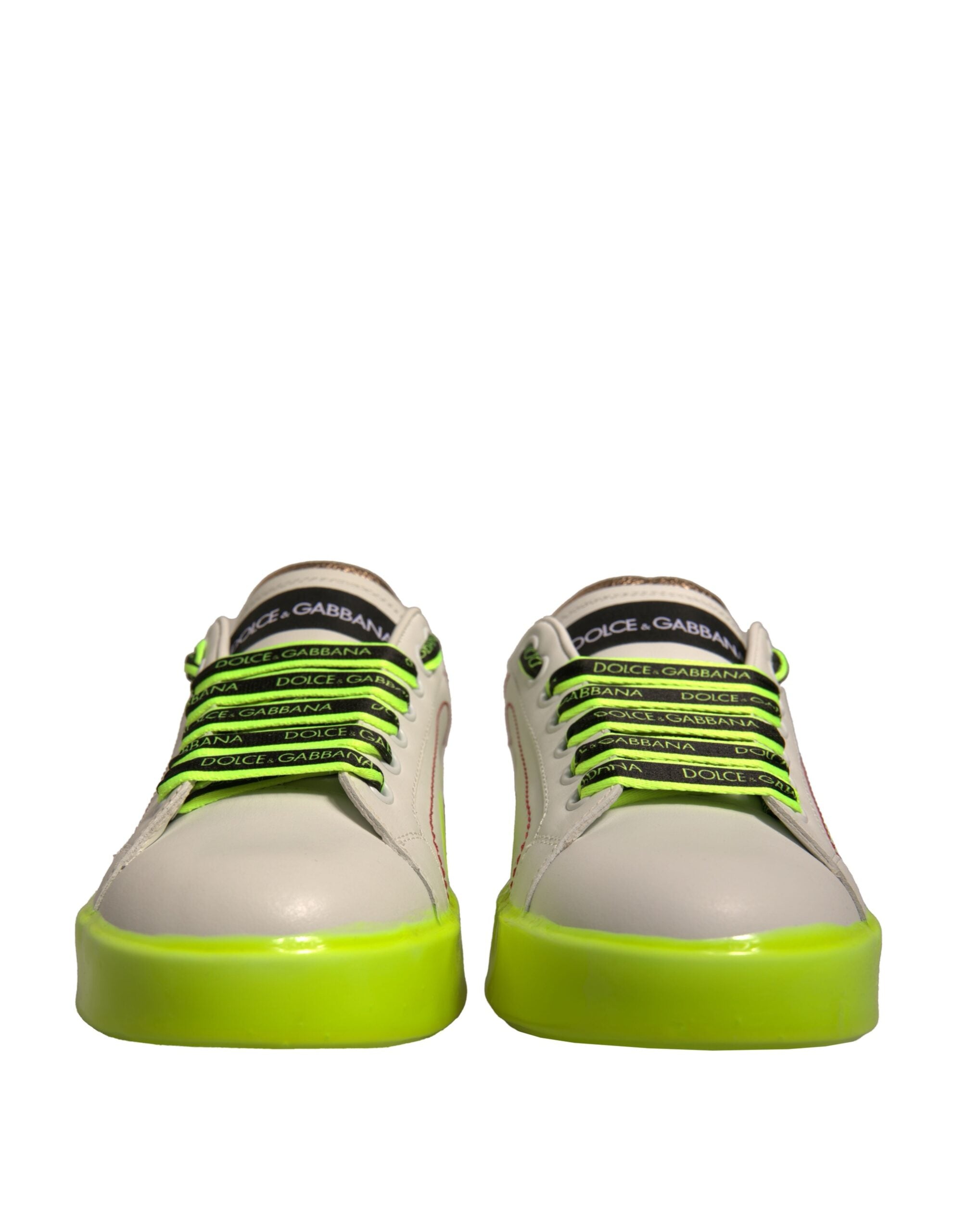 Baskets Dolce & Gabbana Portofino blanches jaunes