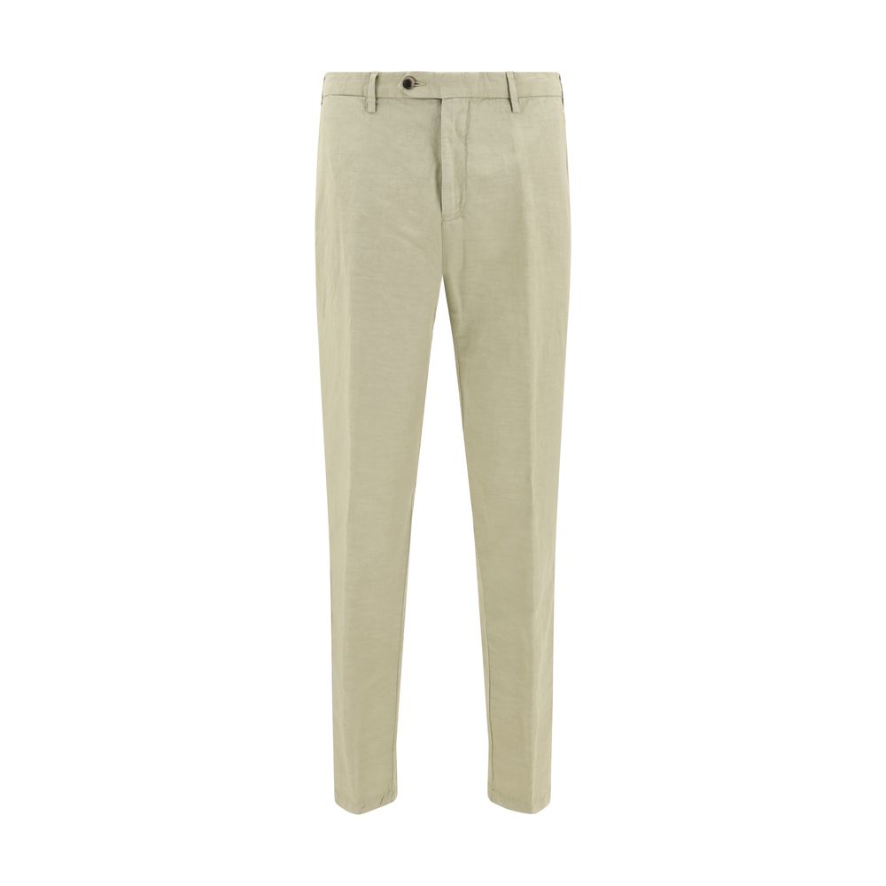 Pantalons Germano en lin beiges