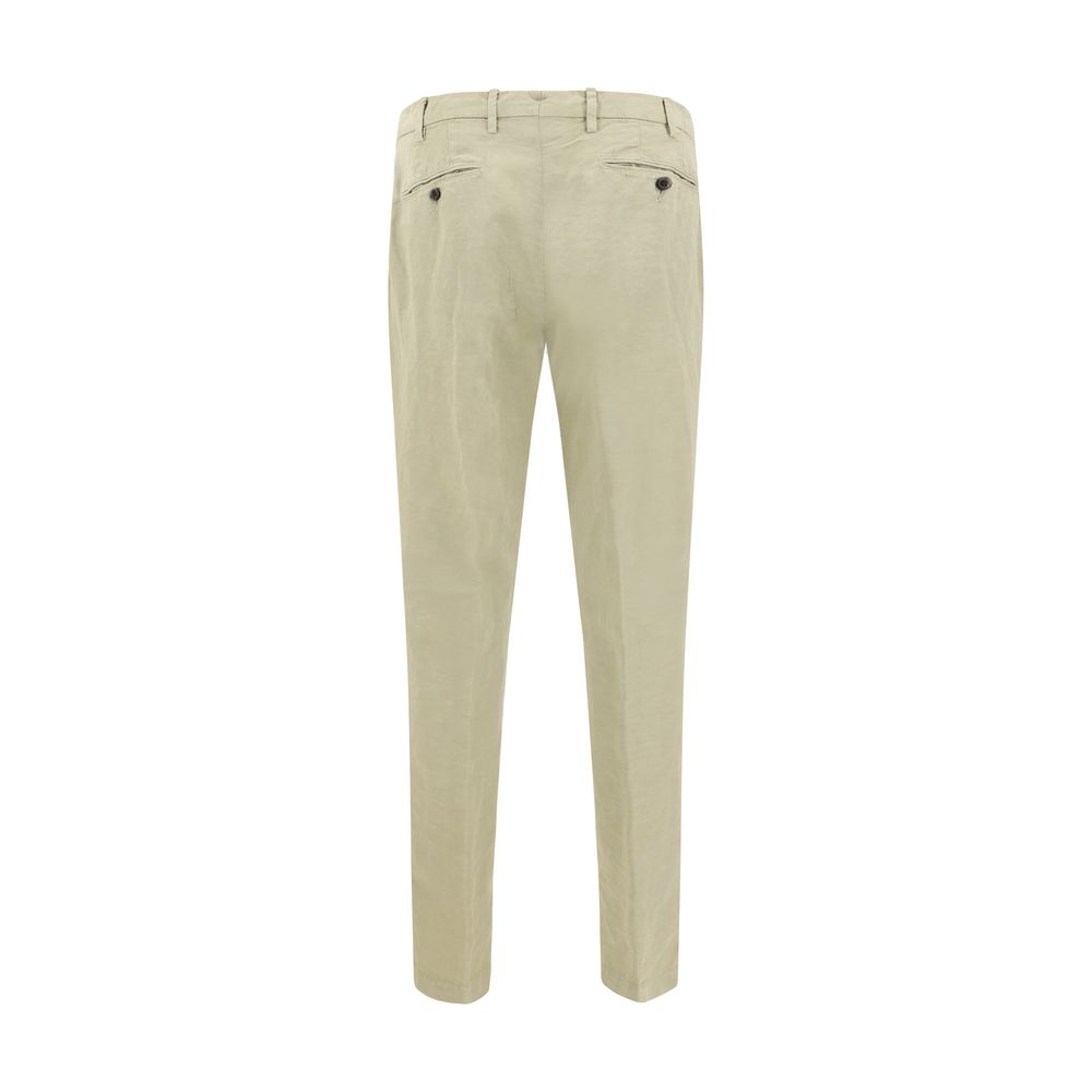 Pantalons Germano en lin beiges