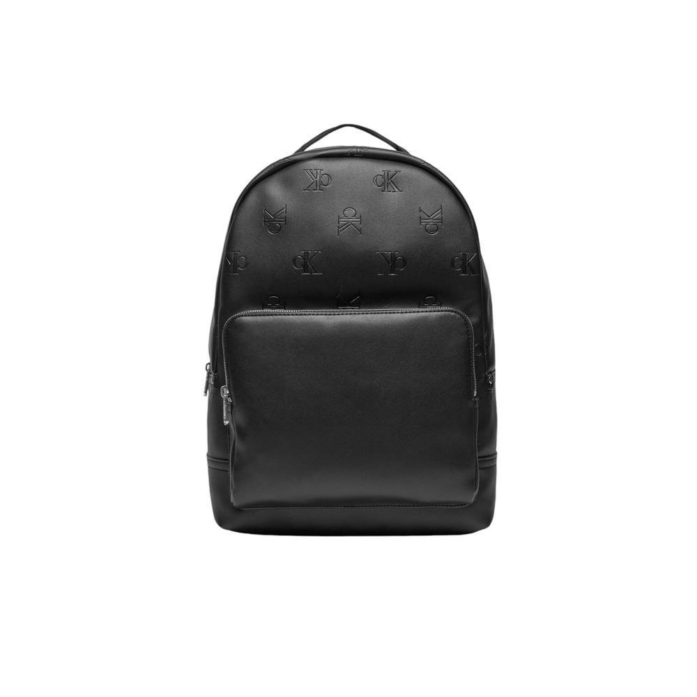 Sac à dos Calvin Klein AOP CENTER ZIP CAMPUS noir