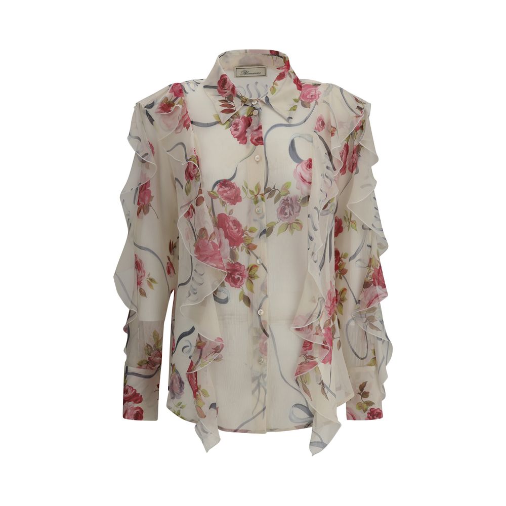 Chemise Blumarine en chiffon de soie florale