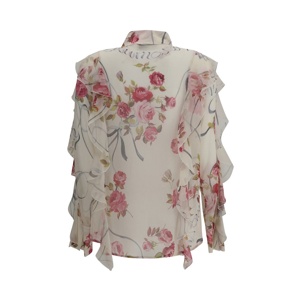 Chemise Blumarine en chiffon de soie florale