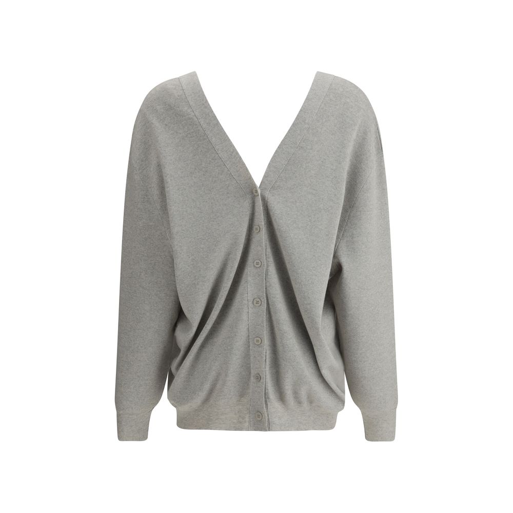 Cardigan Sa Su Phi Double Side V noir