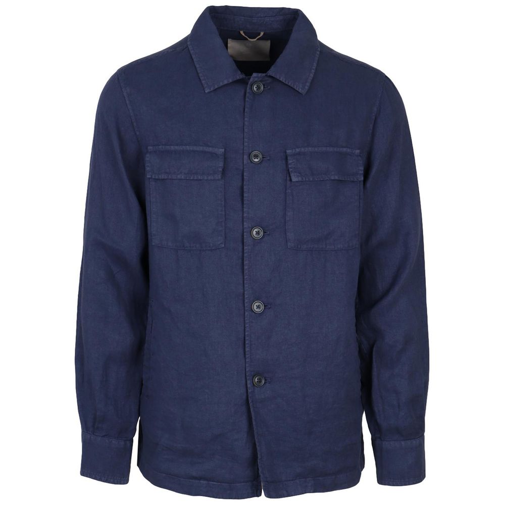 Chemise AT.P.CO à manches longues bleue