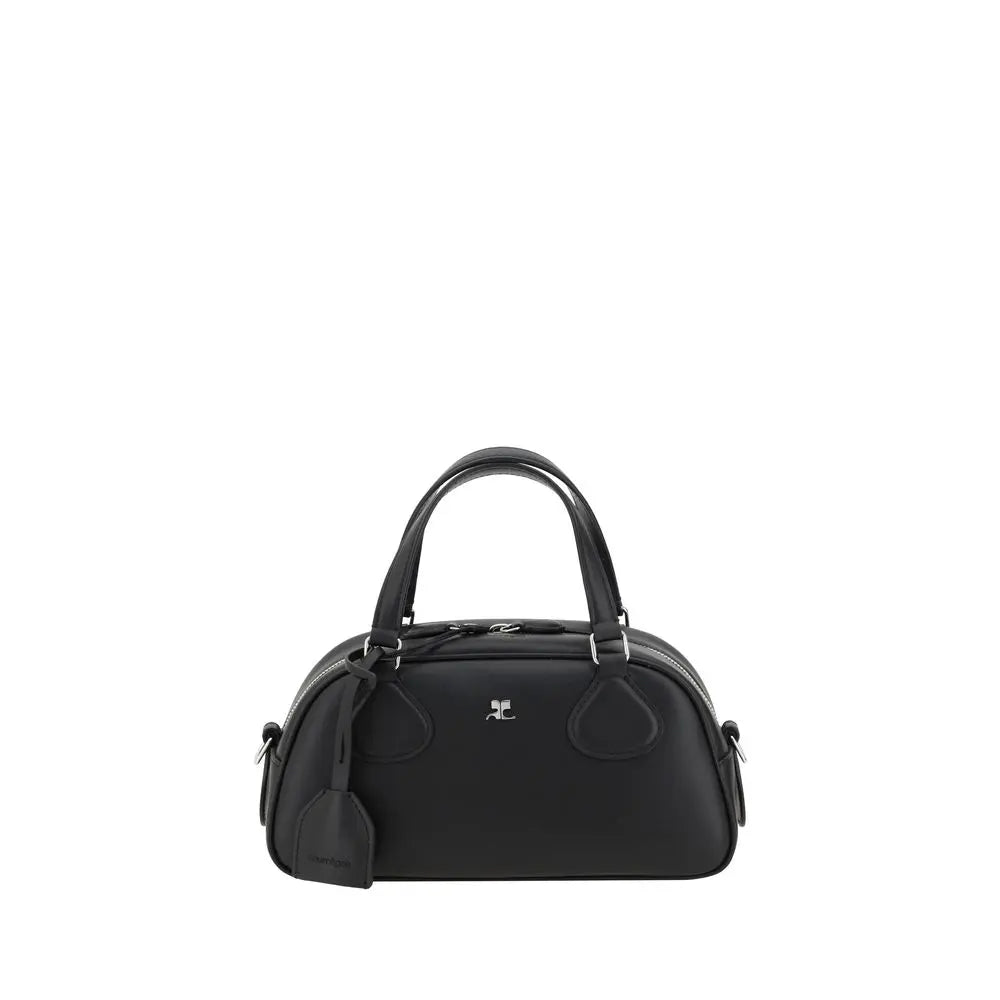 Sac à main Courrèges Friday en cuir noir Courrèges
