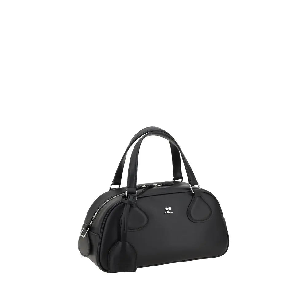 Sac à main Courrèges Friday en cuir noir Courrèges