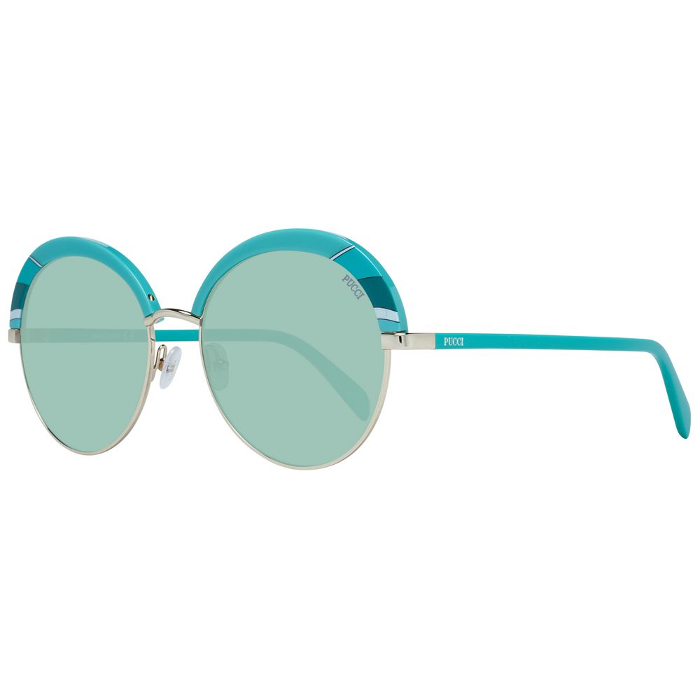 Lunettes de soleil Turquoise ovales turquoise