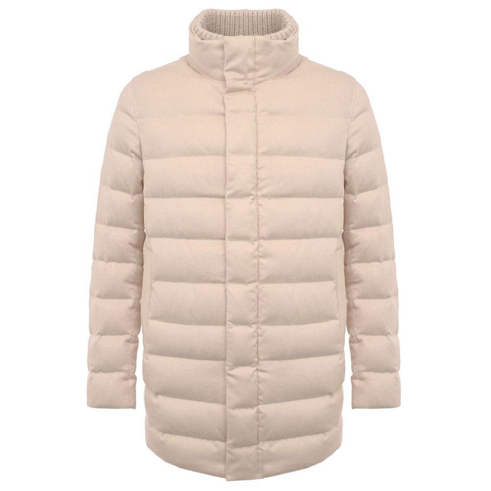 Veste Herno en soie beige