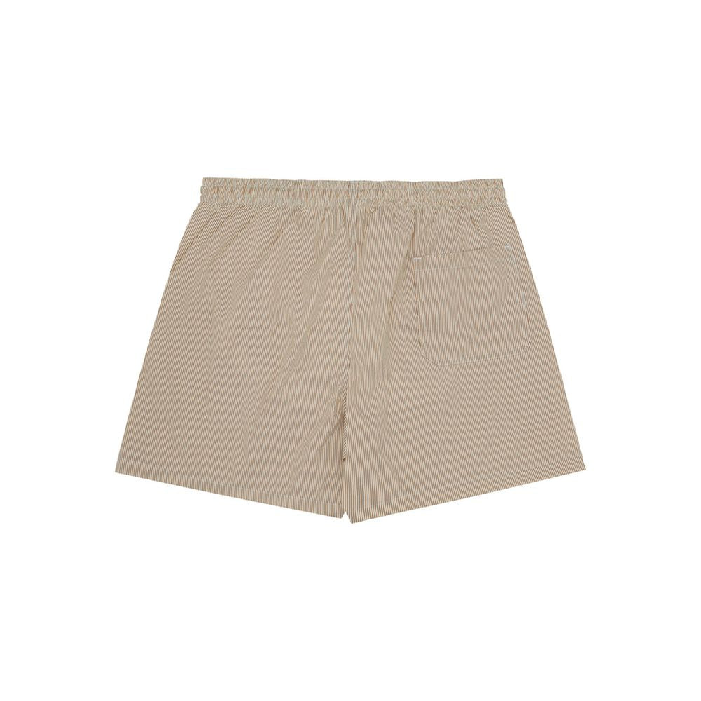 Short Malo beige à rayures micro