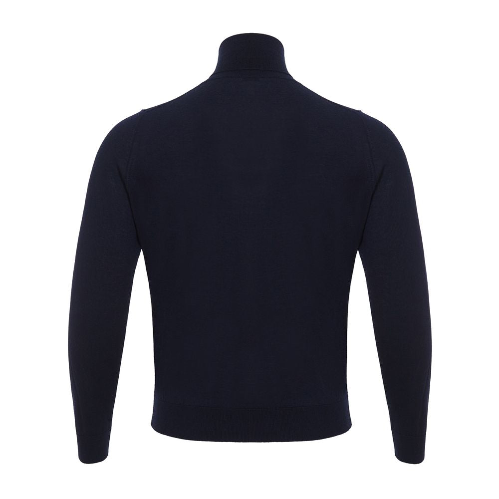 Turtleneck Colombo Cashmere bleu marine