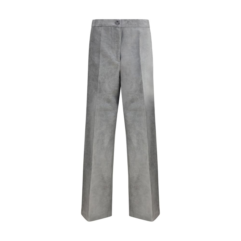 Pantalons Pinko Satiné flammé noirs