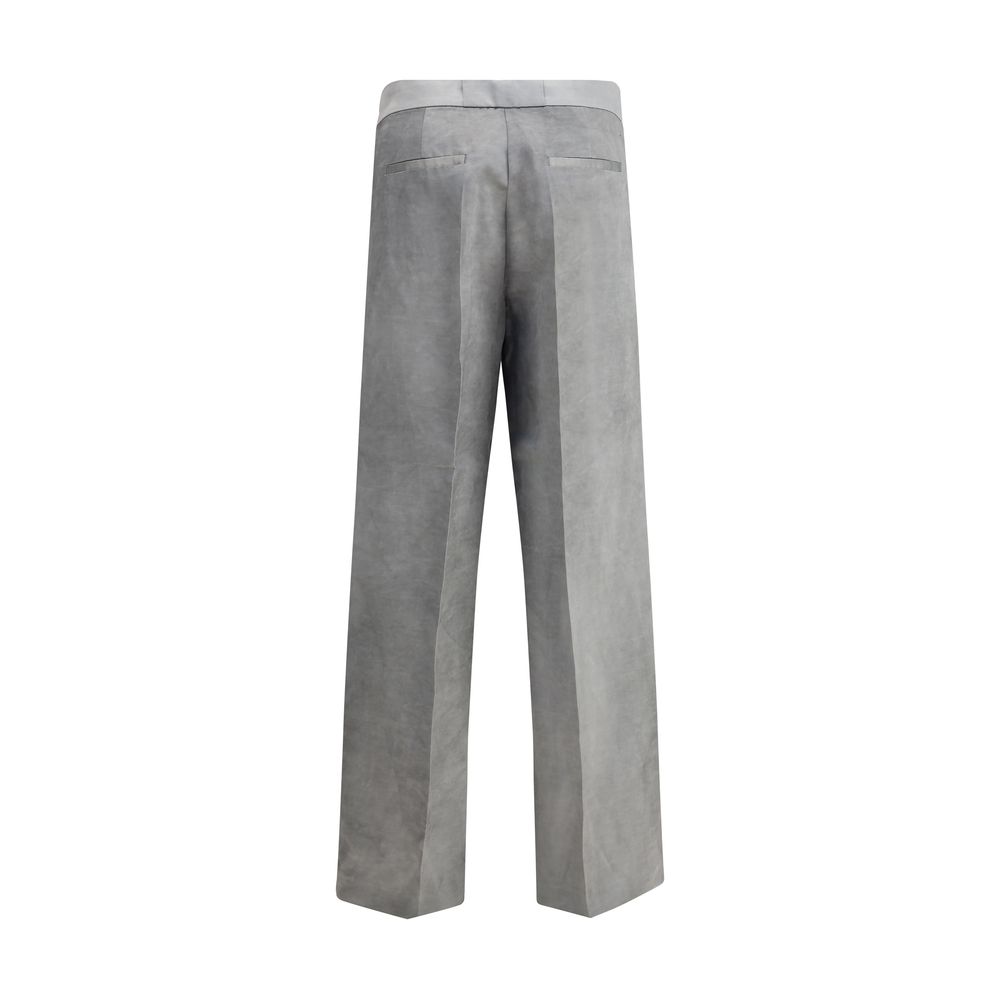 Pantalons Pinko Satiné flammé noirs