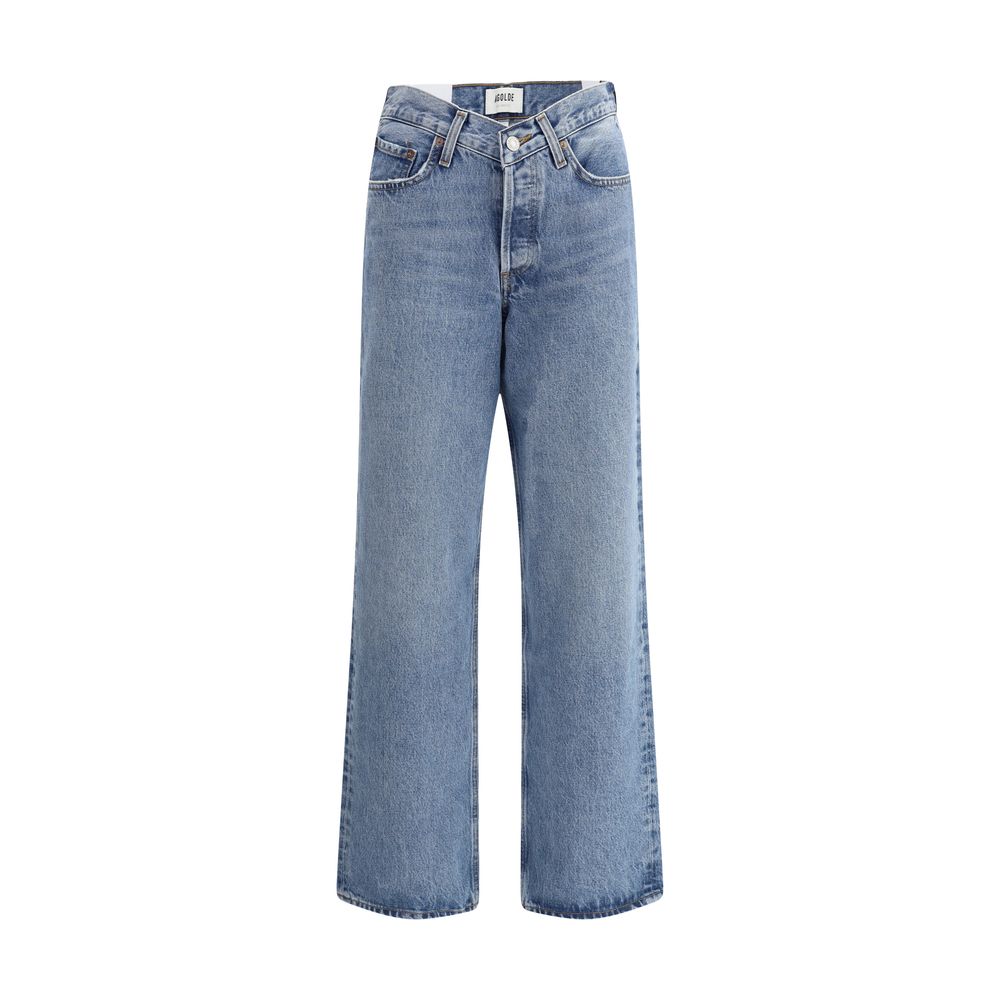Jeans Agolde V-waist baggy bleus