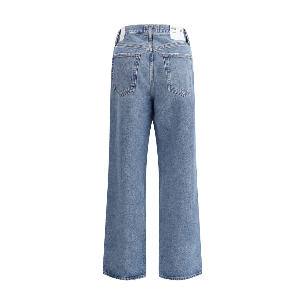 Jeans Agolde V-waist baggy bleus