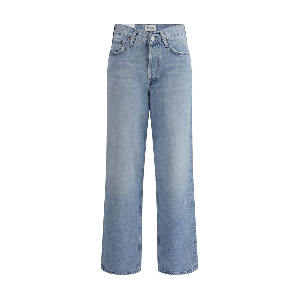 Jeans Agolde V-waist baggy bleus