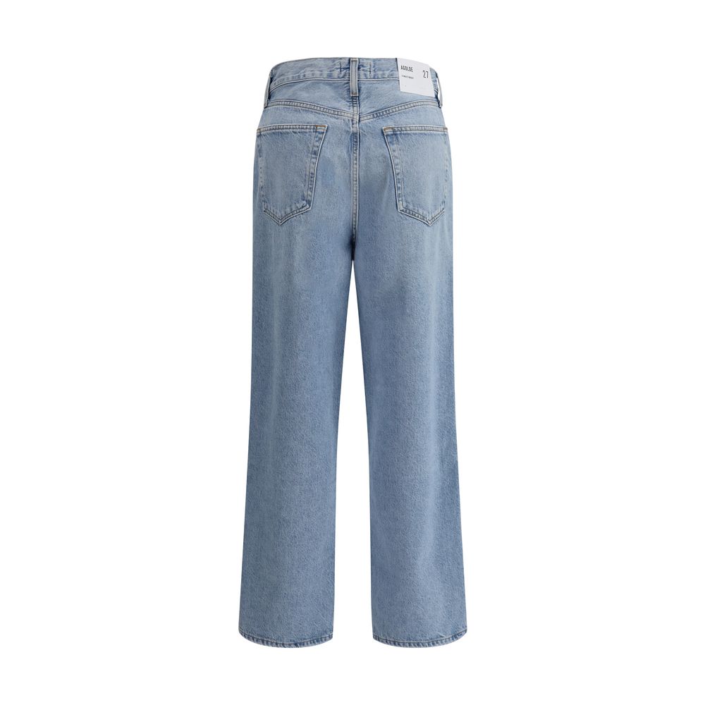 Jeans Agolde V-waist baggy bleus