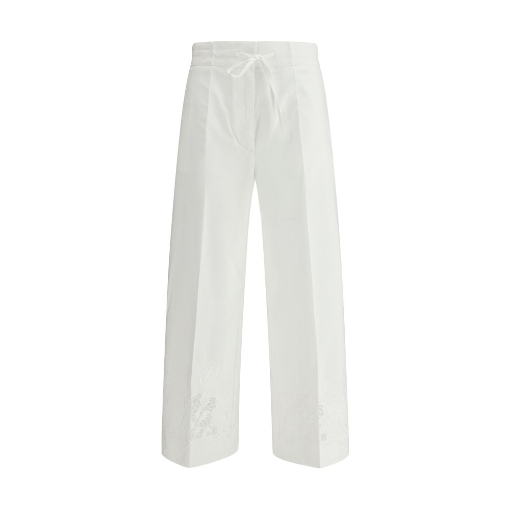 Pantalons P.A.R.O.S.H. brodés blancs