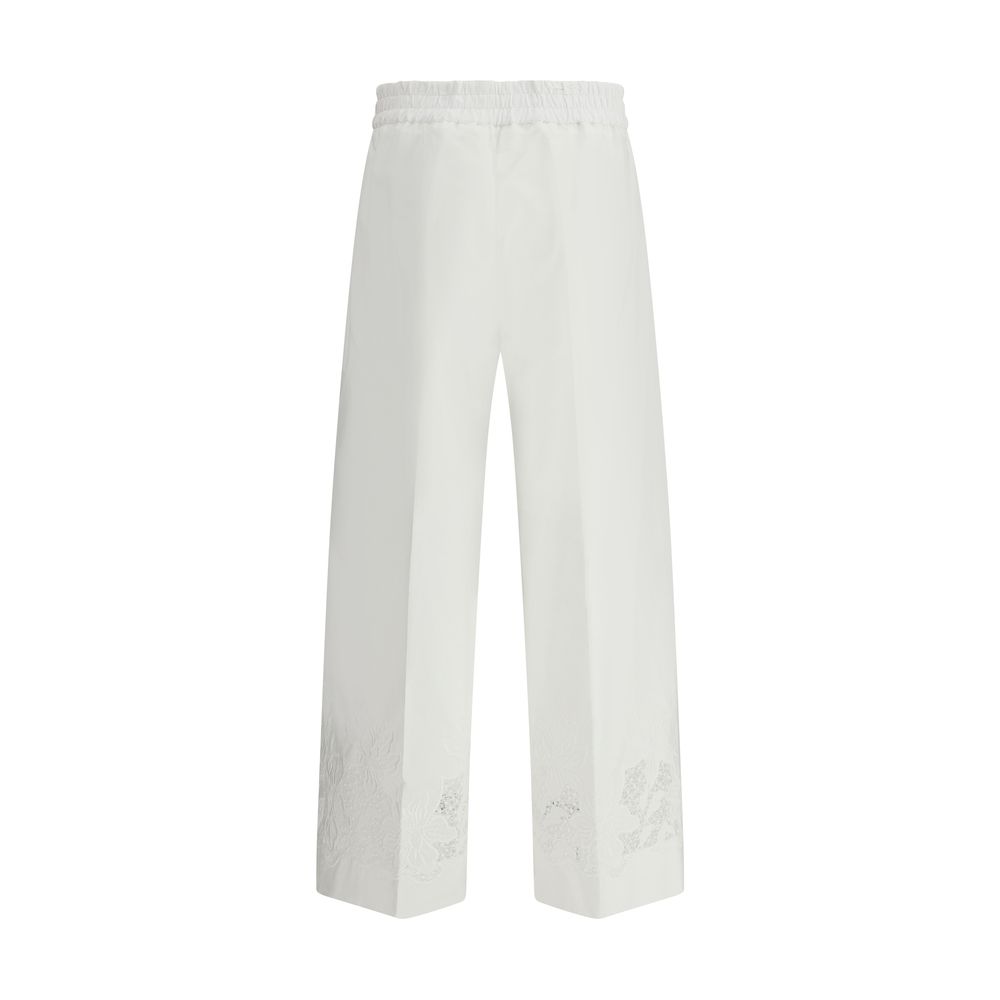 Pantalons P.A.R.O.S.H. brodés blancs