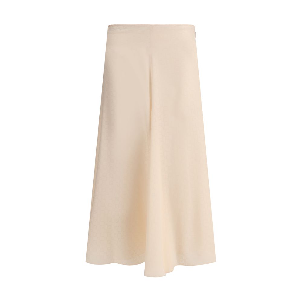 Jupe midi Fendi à motif FF multicolore