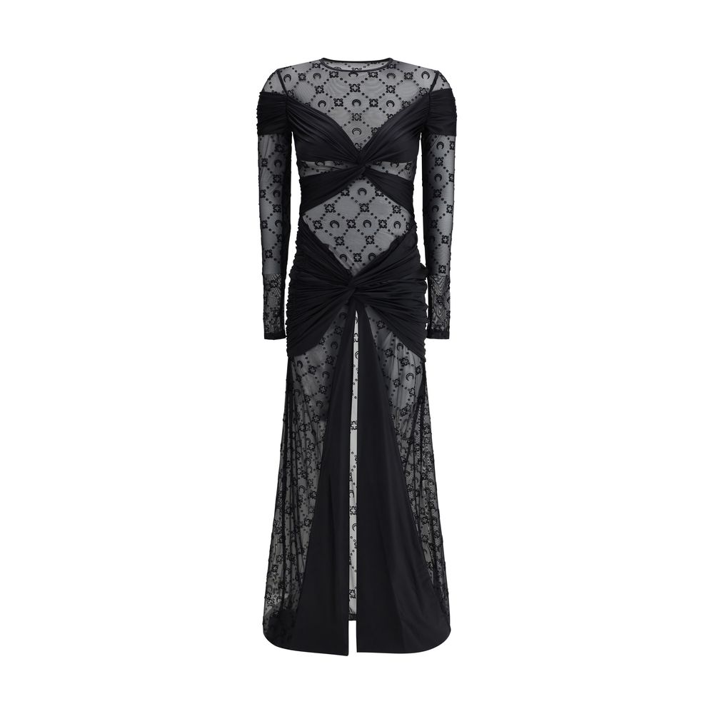 Robe Marine Serre Drapée noire