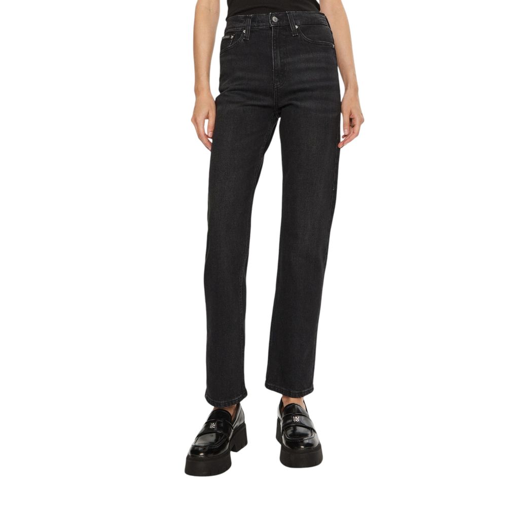 Jean Calvin Klein HIGH RISE STRAIGHT noirs