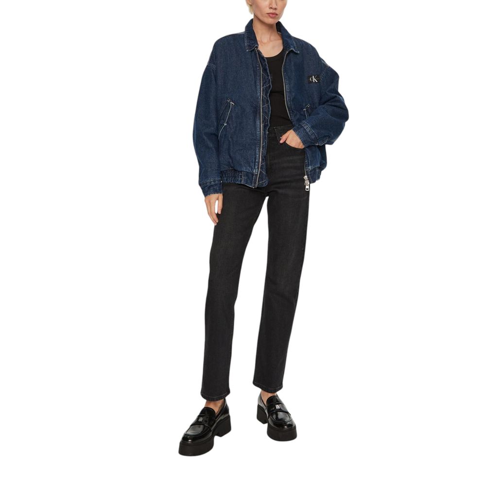 Jean Calvin Klein HIGH RISE STRAIGHT noirs