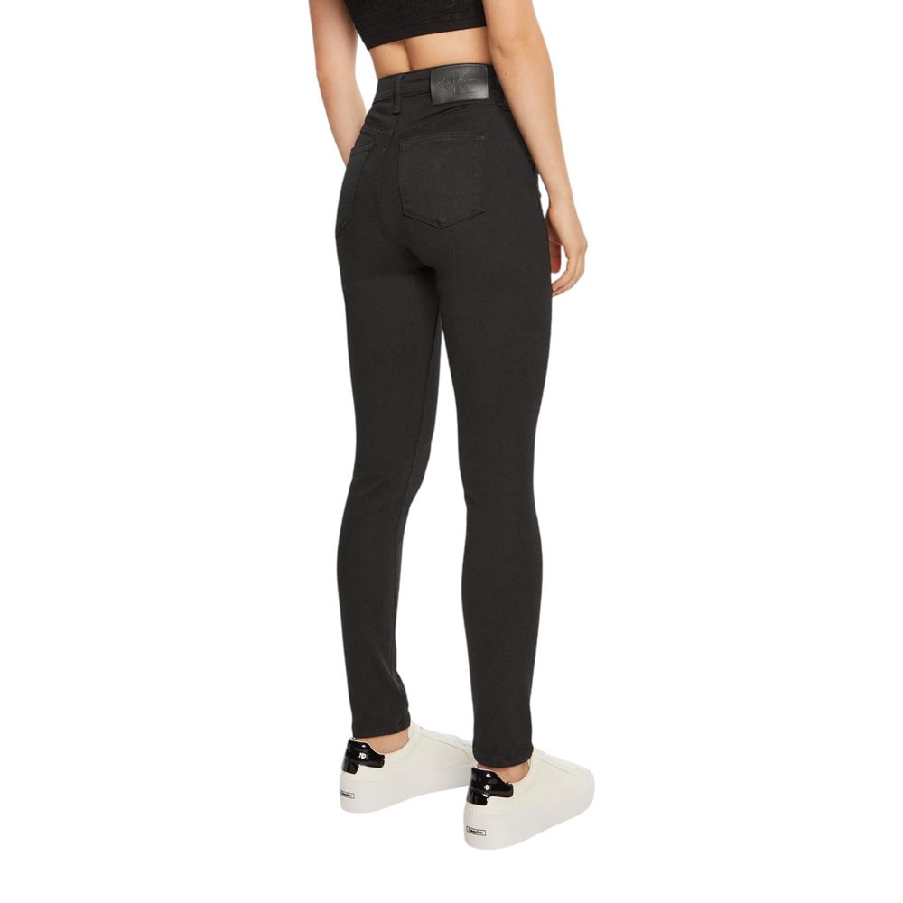 Jean Calvin Klein HIGH RISE SKINNY noir