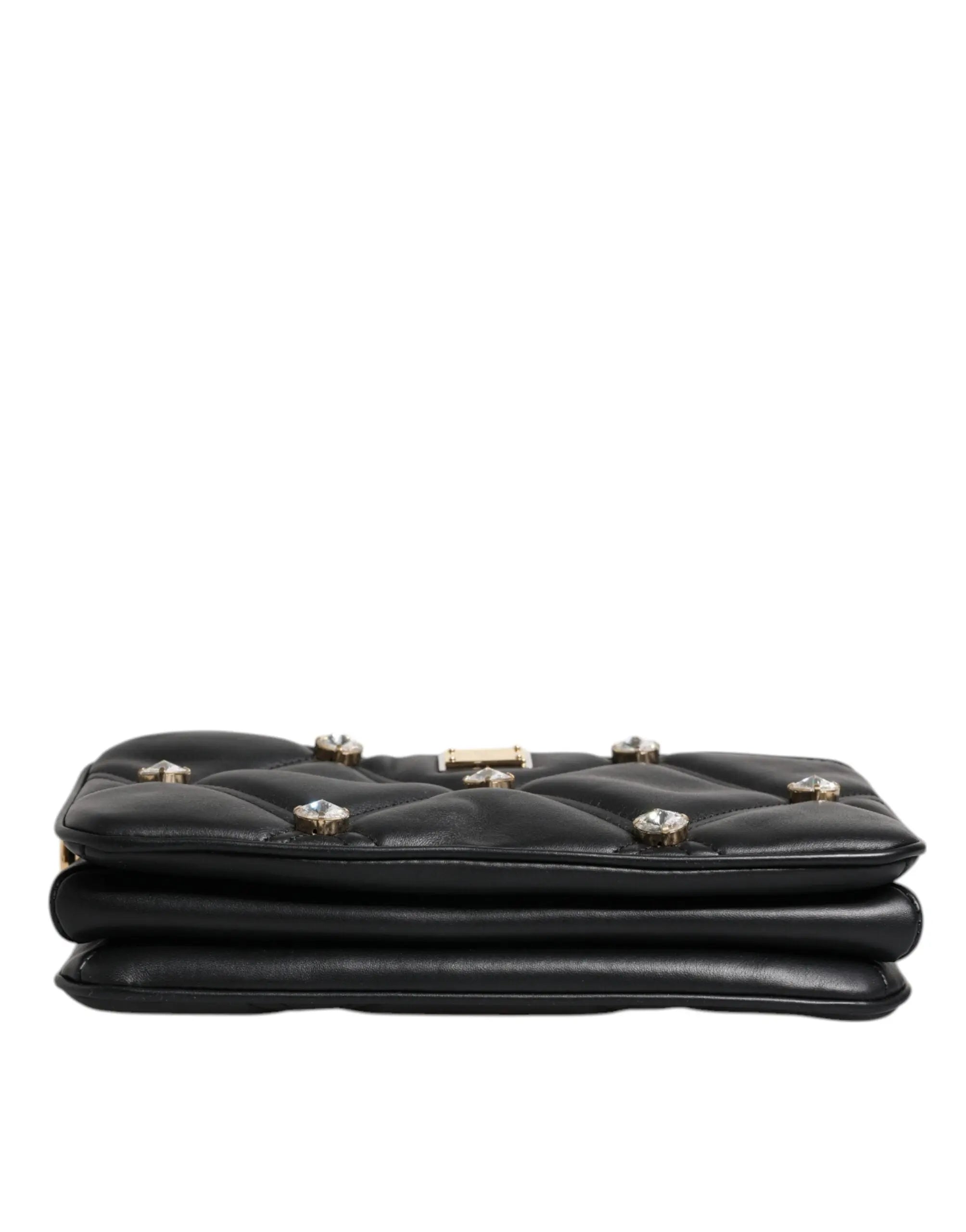 Sac d'épaule Dolce & Gabbana cuir noir Dolce & Gabbana