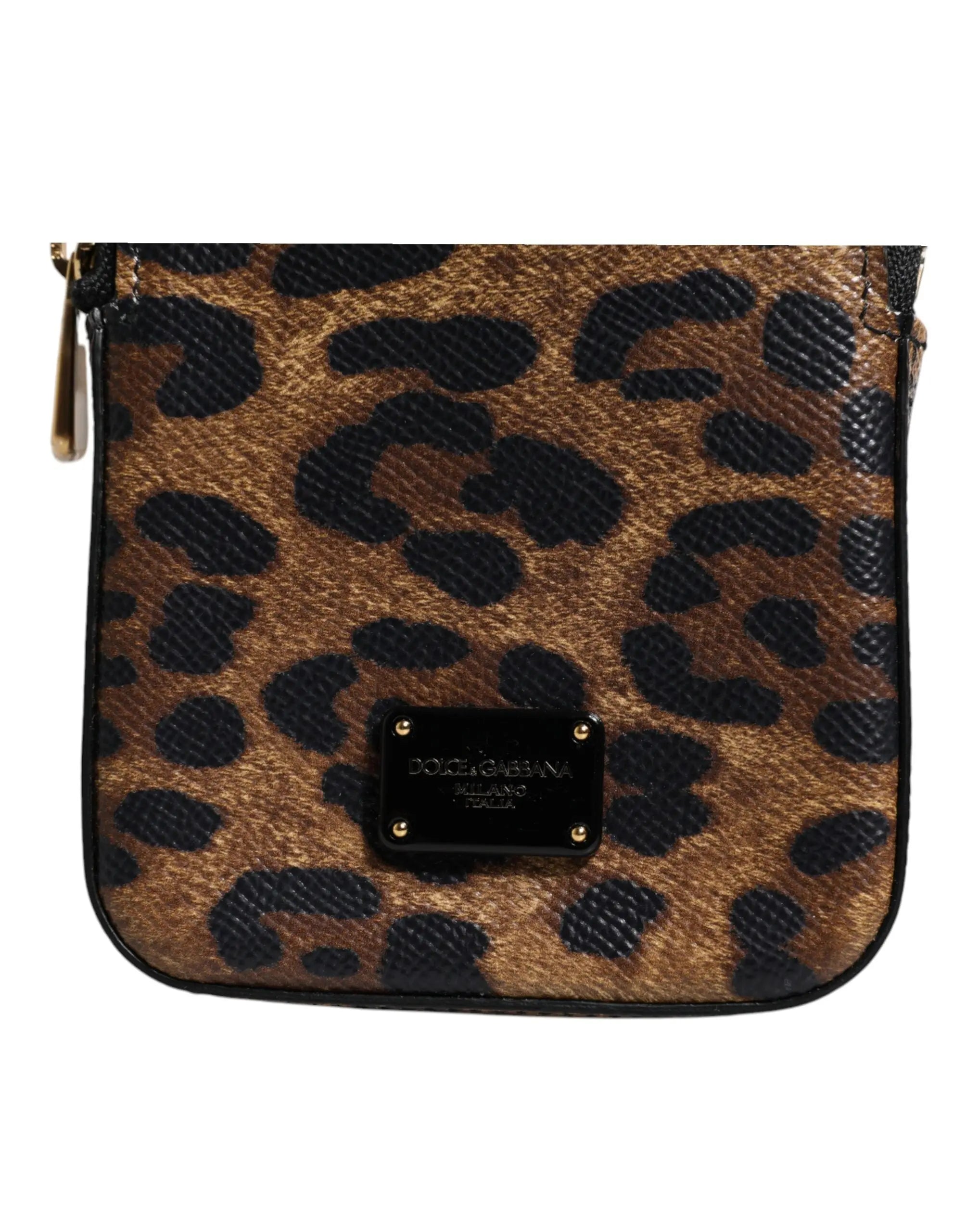 Portefeuille Dolce & Gabbana Dauphine léopard marron Dolce & Gabbana