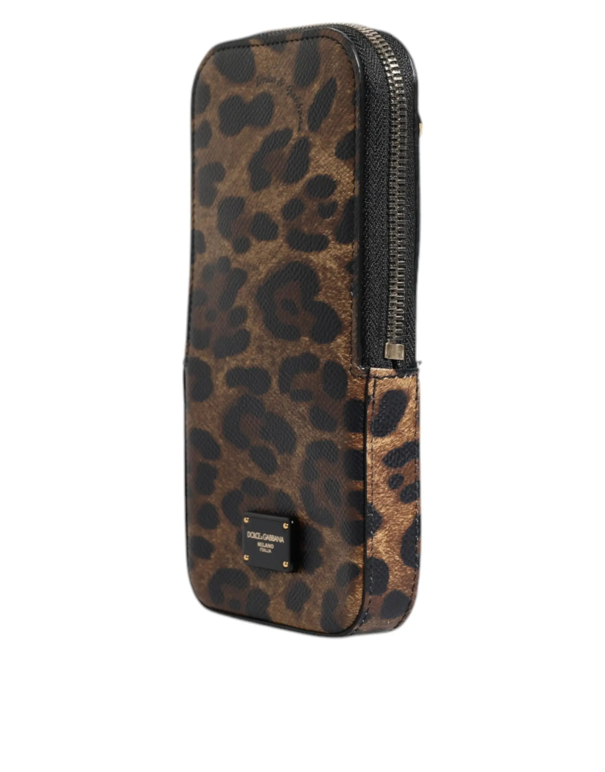 Portefeuille Dolce & Gabbana Dauphine léopard marron Dolce & Gabbana