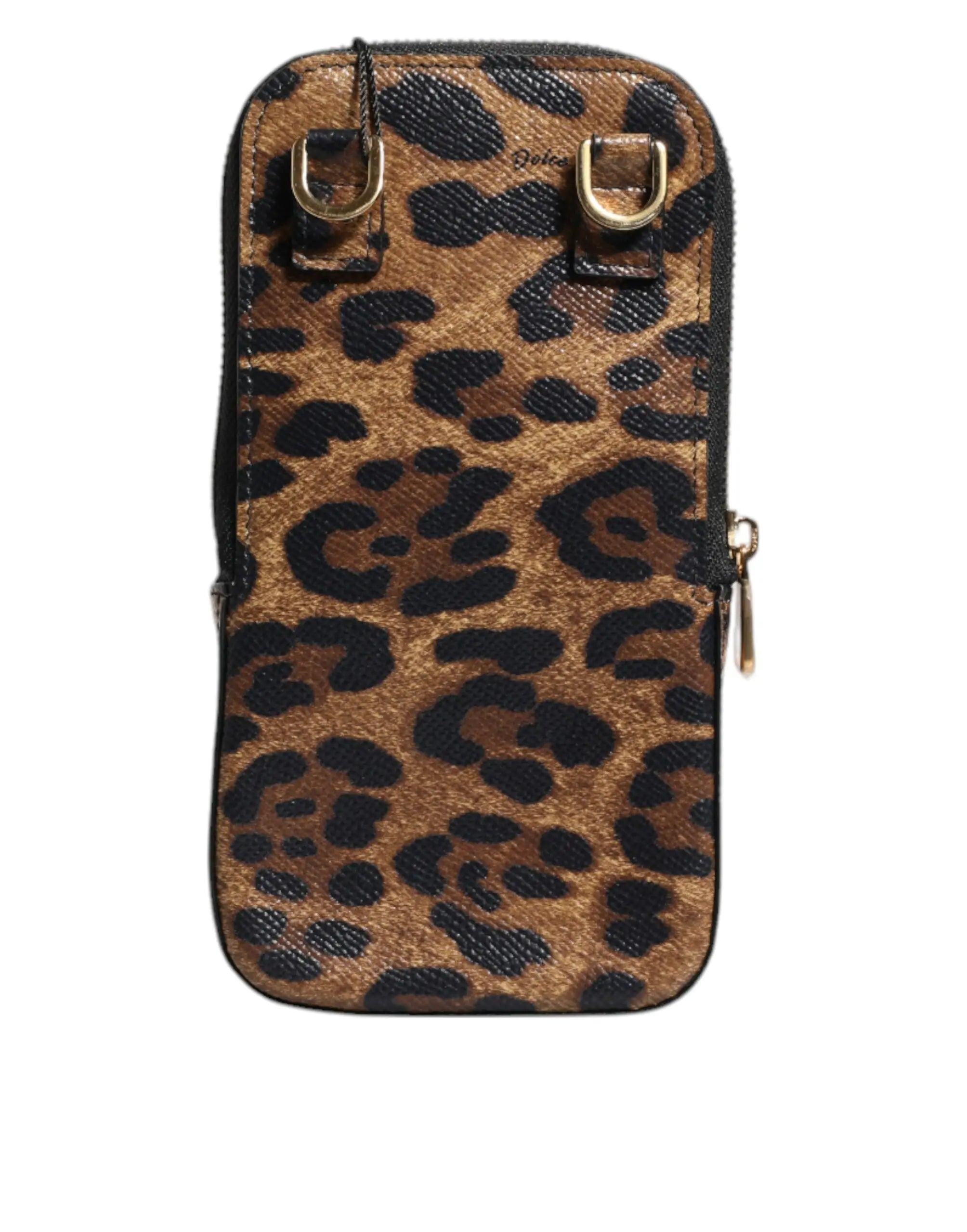 Portefeuille Dolce & Gabbana Dauphine léopard marron Dolce & Gabbana