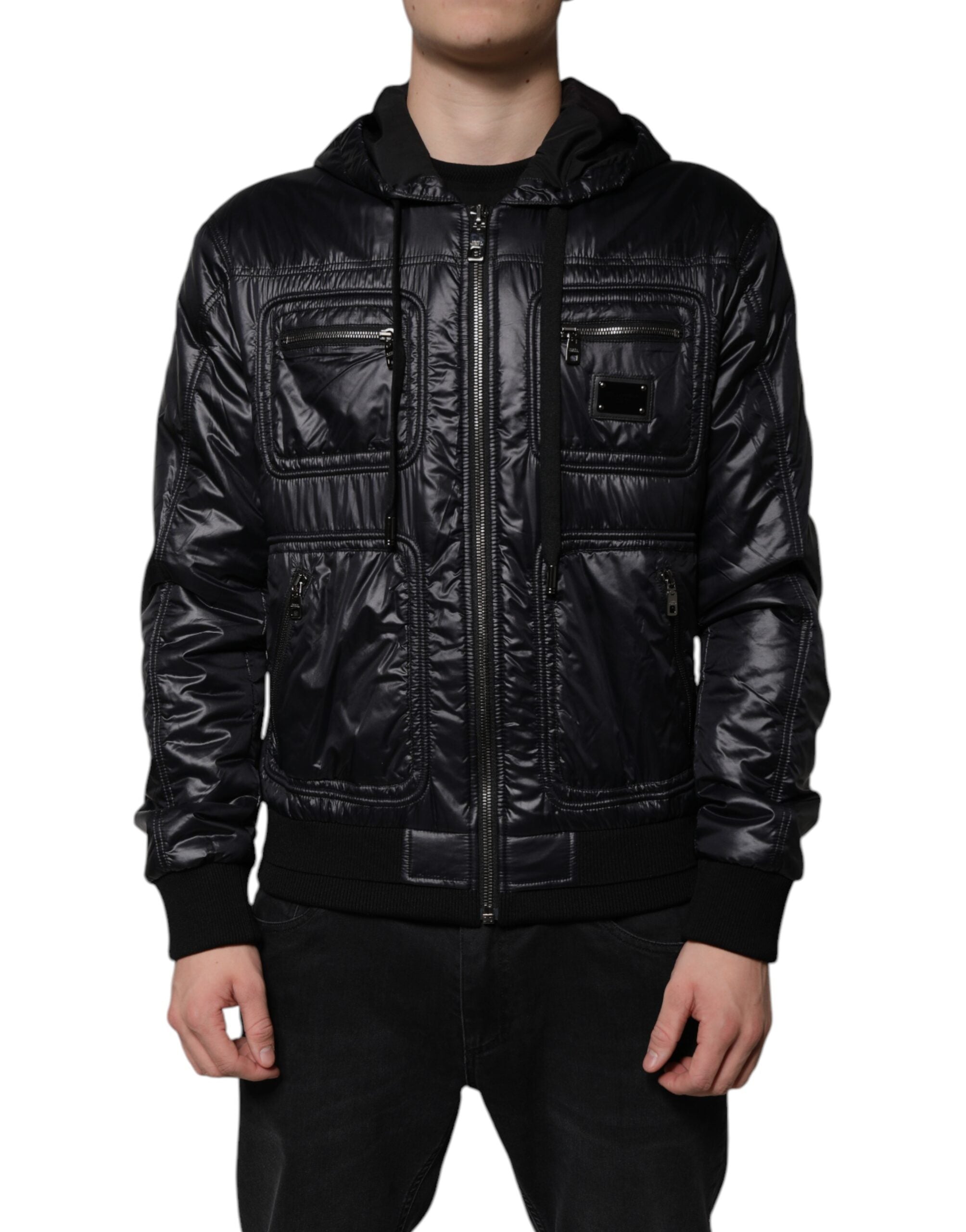 Veste Dolce & Gabbana à capuche noire