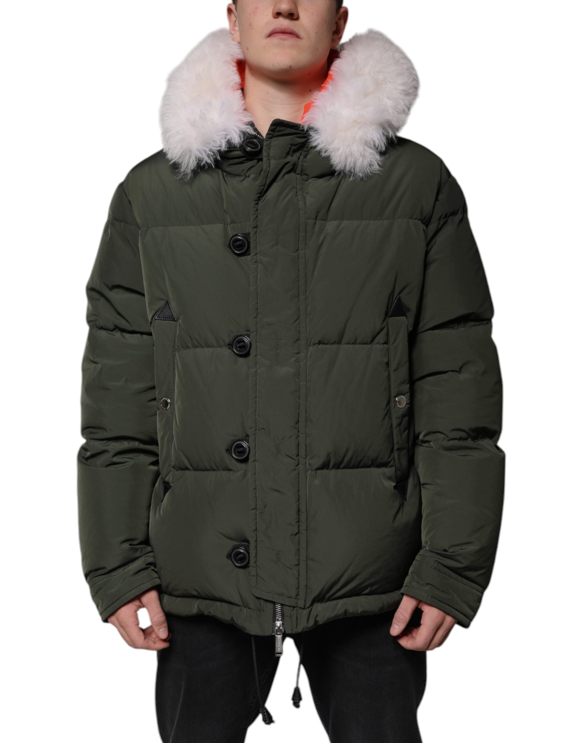 Veste à capuche DSQUARED2 verte