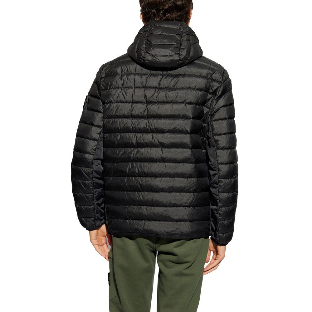 Veste Stone Island en nylon noire