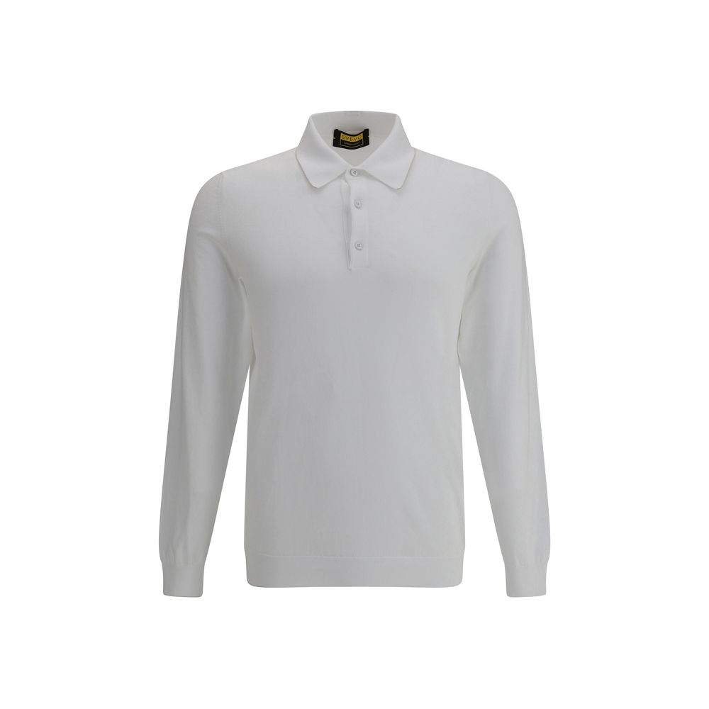 Polo Svevo à manches longues bleu