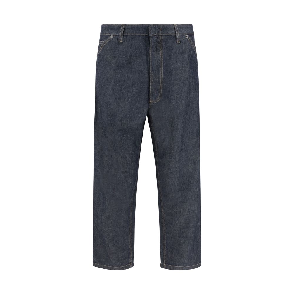 Pantalons Prada à jambes larges noirs